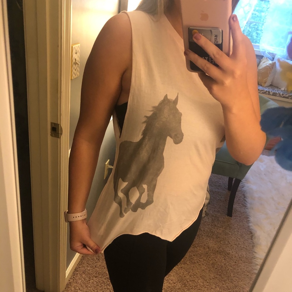 Pink horse tank